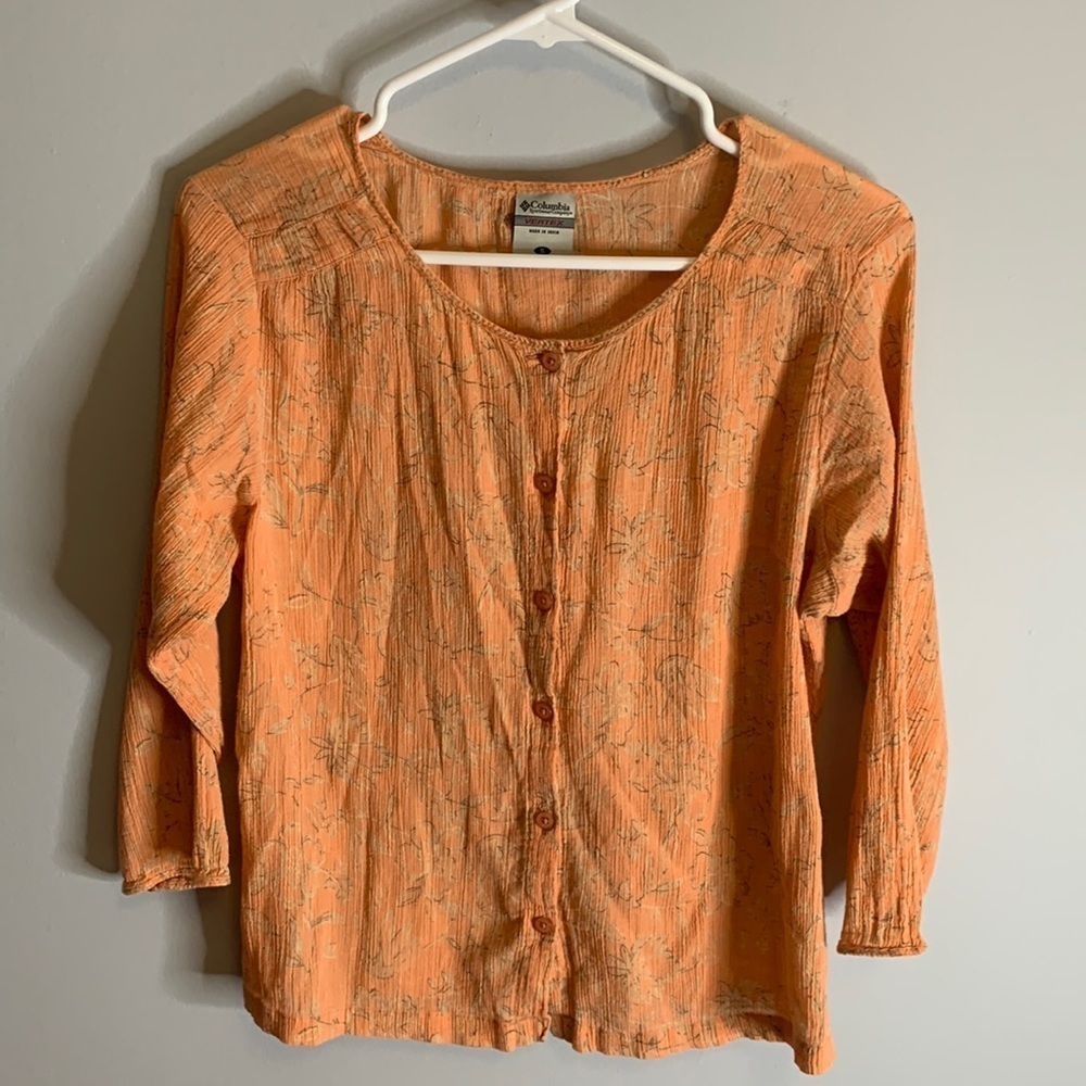 Columbia cotton shirt Size Small good condition, great summer top